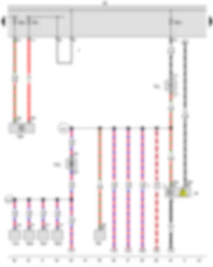 Wiring Diagram  VW E-GOLF 2015 - Refrigerant expansion valve 1 - Refrigerant expansion valve 2 - Refrigerant expansion valve 3 - Fuse holder B - Refrigerant shut-off valve