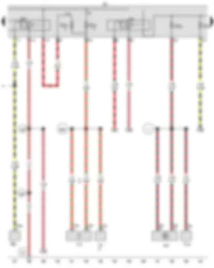 Wiring Diagram  VW E-GOLF 2017 - Terminal 15 voltage supply relay - Relay for power sockets - Fuse holder C