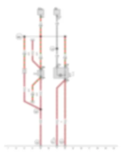 Wiring Diagram  VW E-GOLF 2015 - Rotary light switch - Cigarette lighter - 12 V socket - 12 V socket 2