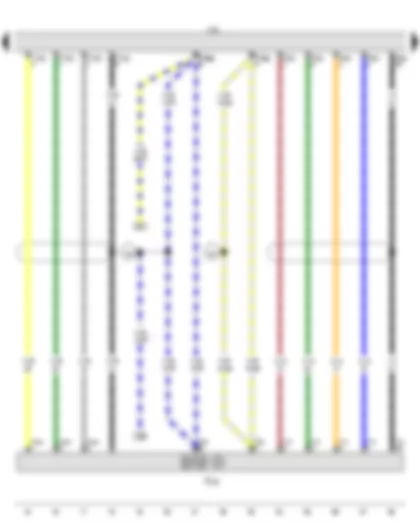 Wiring Diagram  VW E-GOLF 2017 - Control unit 1 for information electronics - Connection for external audio sources