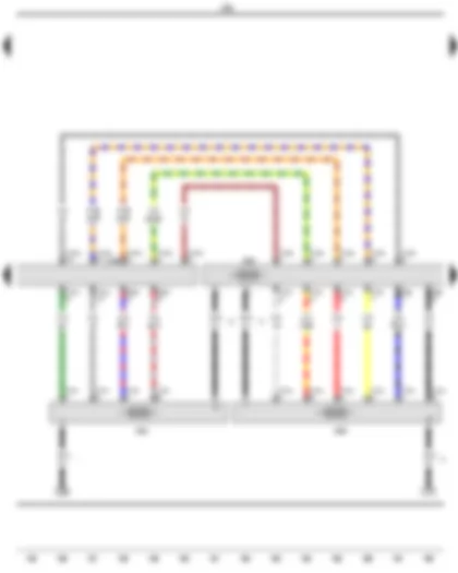 Wiring Diagram  VW E-GOLF 2014 - High-voltage battery 1 - Battery module 4 - Battery module 5 - Battery module 6 - Battery module 0