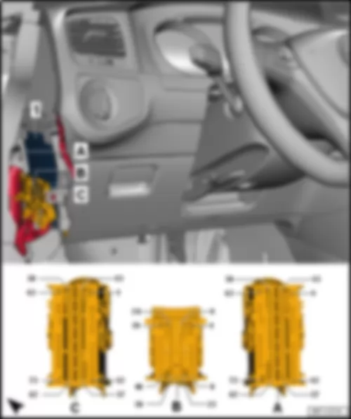 VW E-GOLF 2017 Onboard supply control unit J519