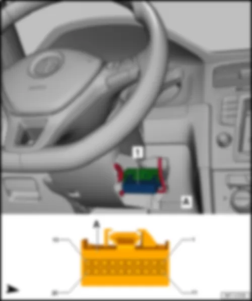 VW E-GOLF 2016 Data bus diagnostic interface J533