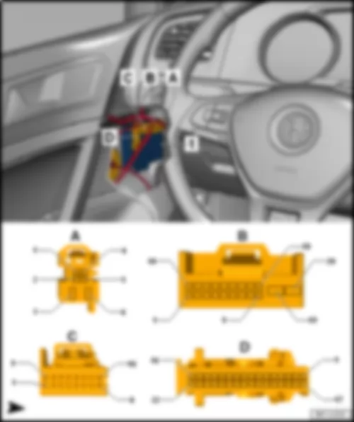 VW E-GOLF 2015 Driver door control unit J386