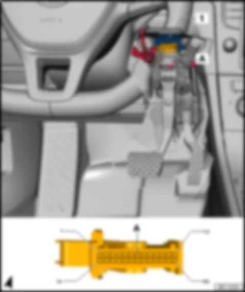 VW E-GOLF 2015 Control unit for cornering light and headlight range control J745