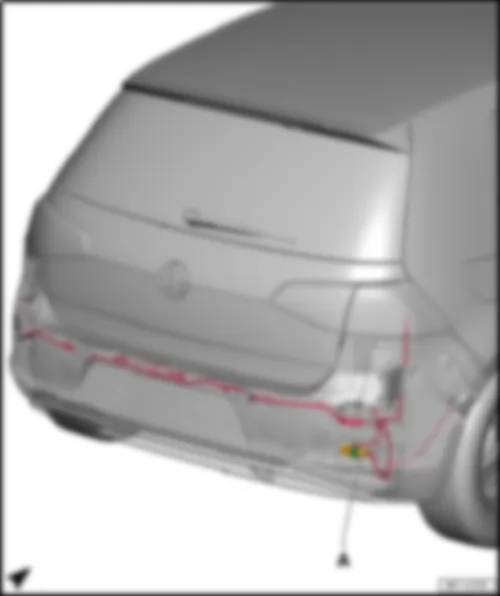 VW E-GOLF 2015 Coupling point on left in engine compartment TML