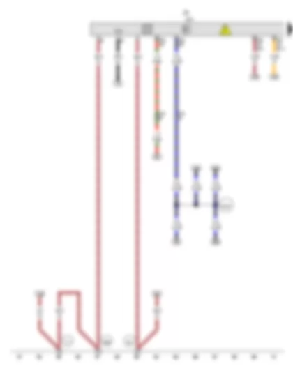 Wiring Diagram  VW E-UP 2014 - Power and control electronics for electric drive - Electric drive control unit