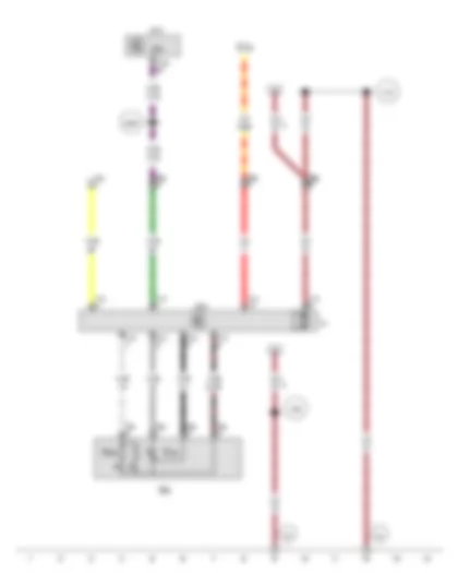 Wiring Diagram  VW E-UP 2016 - Sliding sunroof adjustment - Sliding sunroof adjustment control unit - Onboard supply control unit - Sliding sunroof motor