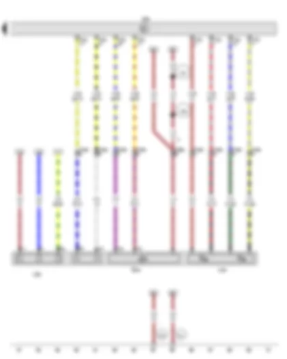 Wiring Diagram  VW E-UP 2015 - Charge voltage control unit for high-voltage battery