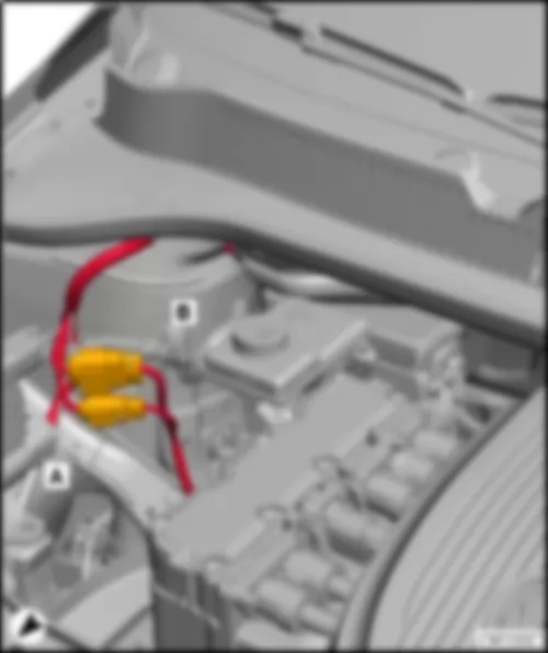 VW E-UP 2016 Coupling point in engine compartment, left TML