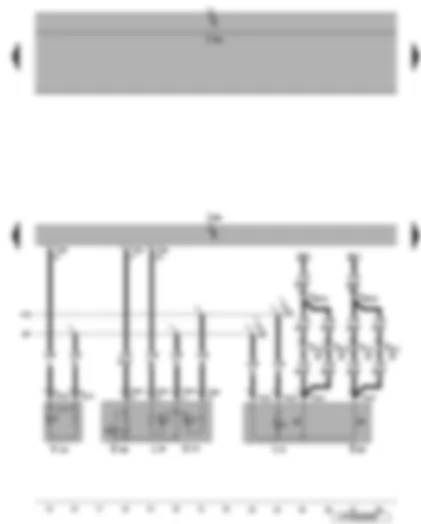 Wiring Diagram  VW EOS 2006 - Driver door control unit - central switch for window regulators in driver door - interior locking button - central locking deadlock function warning lamp - interior locking warning lamp