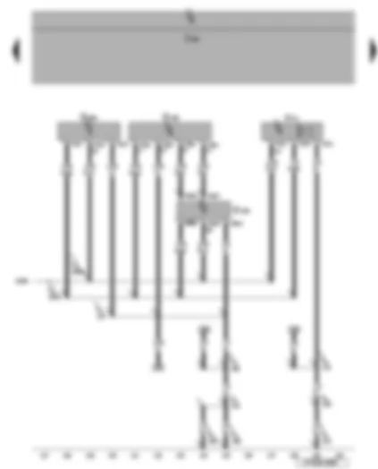 Wiring Diagram  VW EOS 2006 - Interior monitor send and receive module 1 and 2 - vehicle inclination sender - alarm horn