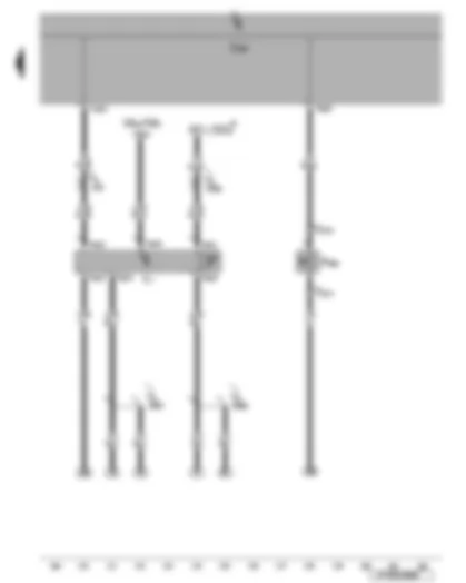 Wiring Diagram  VW EOS 2006 - Bonnet contact switch - automatic anti-dazzle interior mirror