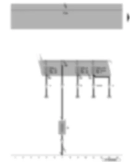 Wiring Diagram  VW EOS 2006 - Battery - fuses SA5 - SA6