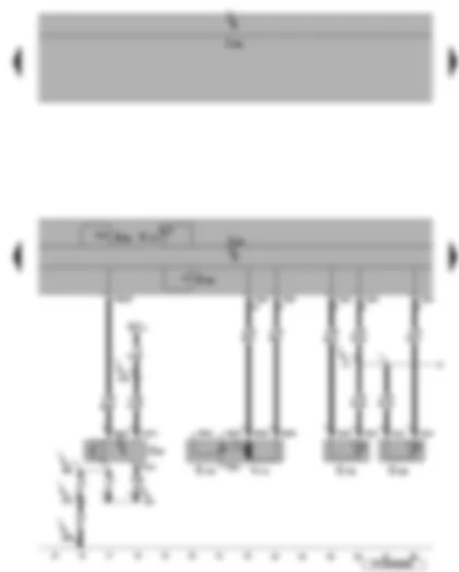 Wiring Diagram  VW EOS 2006 - Air conditioning system control unit - high pressure sender - air recirculation flap control motor - footwell vent temperature sender - evaporator out-flow temperature sender
