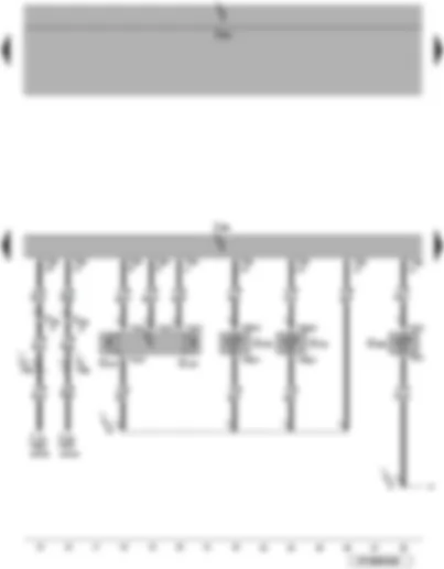 Wiring Diagram  VW EOS 2006 - Climatronic control unit - sunlight penetration photosensor - left and right vent temperature sender - evaporator out-flow temperature sender