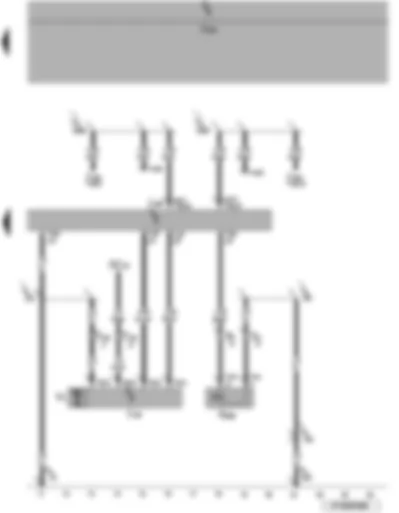 Wiring Diagram  VW EOS 2006 - Climatronic control unit - fresh air blower control unit - compressor regulating valve - air conditioning system compressor regulating valve - fresh air blower