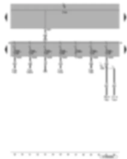 Wiring Diagram  VW EOS 2006 - Fuses SB1 - SB2 - SB3 - SB4 - SB6 and SB7