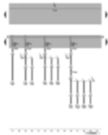 Wiring Diagram  VW EOS 2006 - Fuses SB11 - SB12 - SB13 and SB14