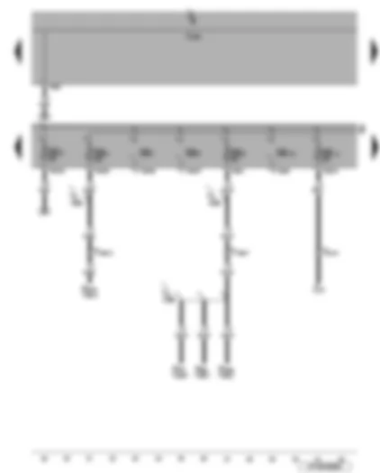 Wiring Diagram  VW EOS 2006 - Fuses SB5 - SB6 - SB7 - SB8 - SB9 - SB10 and SB11