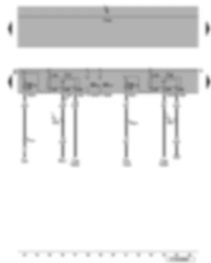 Wiring Diagram  VW EOS 2006 - Fuses SB12 and SB15 - terminal 30 voltage supply relay - coolant pump relay