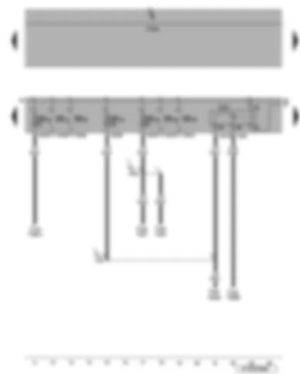 Wiring Diagram  VW EOS 2006 - Fuses SB20 - SB23 - SB24 and SB25 - terminal 30 voltage supply relay