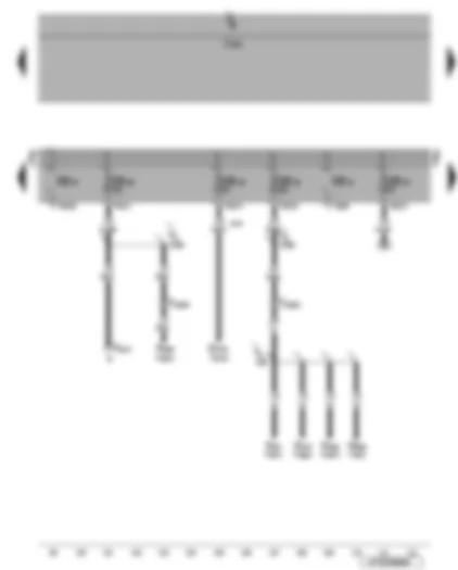 Wiring Diagram  VW EOS 2006 - Fuses SB38 - SB39 - SB40 and SB42