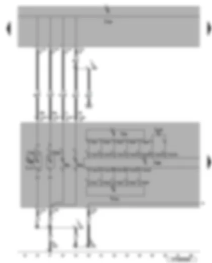 Wiring Diagram  VW EOS 2006 - Right headlight - power output module for right headlight - right gas discharge light - right cornering light bulb - front right turn signal bulb