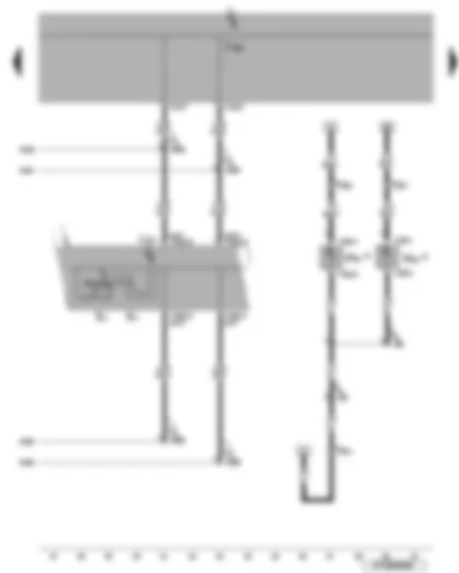 Wiring Diagram  VW EOS 2006 - Turn signal switch - headlight dipper/flasher switch - front left and right side marker bulb