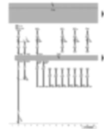 Wiring Diagram  VW EOS 2006 - Fuse - data bus diagnostic interface - self-diagnosis connection