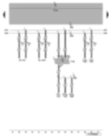 Wiring Diagram  VW EOS 2006 - Auxiliary air heater control unit - convenience system central control unit - interior monitor send and receive module 1 - vehicle inclination sender - alarm horn