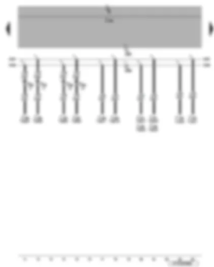 Wiring Diagram  VW EOS 2006 - Climatronic control unit - air conditioning system control unit - driver door control unit - front passenger door control unit - parking aid control unit