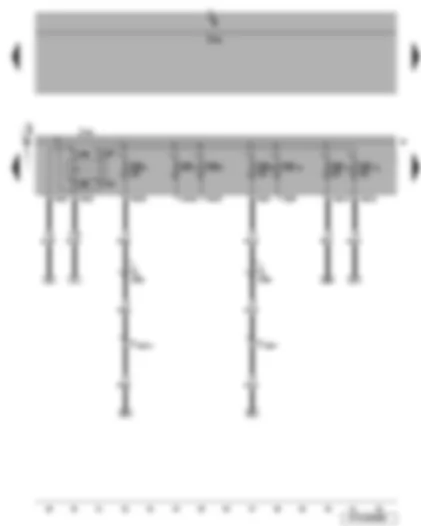 Wiring Diagram  VW EOS 2006 - Engine component current supply relay