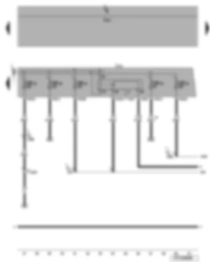 Wiring Diagram  VW EOS 2006 - Terminal 30 voltage supply relay