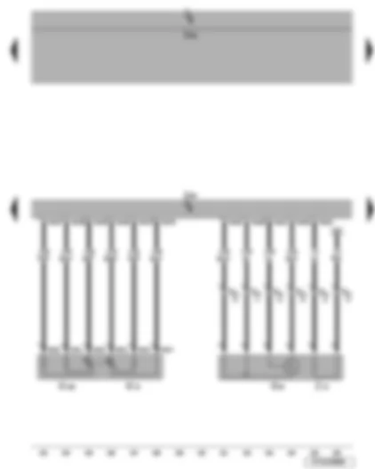 Wiring Diagram  VW EOS 2006 - Engine control unit - Lambda probe - accelerator position sender