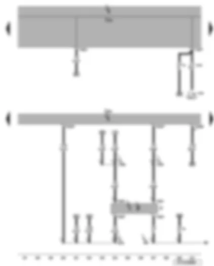 Wiring Diagram  VW EOS 2006 - Engine control unit - brake light switch