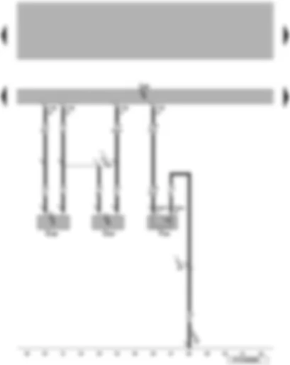 Wiring Diagram  VW EOS 2006 - Luggage cover contact switch - front sender for position of left and right roof member - convertible roof actuation control unit