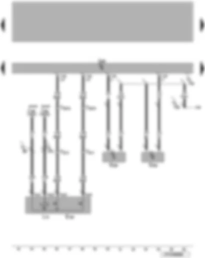 Wiring Diagram  VW EOS 2006 - Central switch for window regulators in driver door - left sender for rear window frame locked - sender for rear window frame open - convertible roof actuation control unit