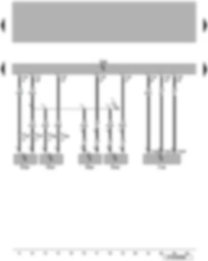 Wiring Diagram  VW EOS 2006 - Left and right sender for rear shelf locked - sender for left and right roof member flap open - convertible roof actuation control unit - sliding sunroof adjustment control unit