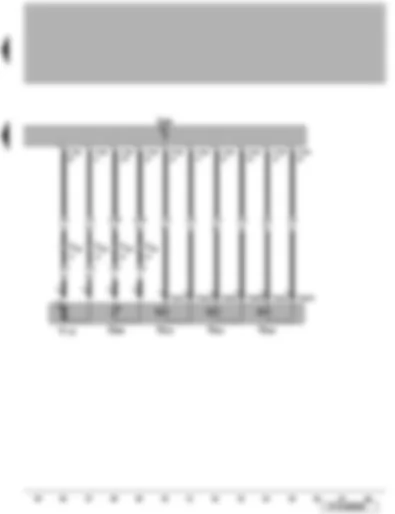 Wiring Diagram  VW EOS 2006 - Convertible roof actuation hydraulic pump - power operated convertible roof valves - hydraulic pump temperature sender - convertible roof actuation control unit