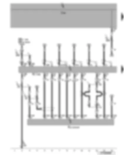 Wiring Diagram  VW EOS 2006 - Radio - control unit with display for radio and navigation system - CD changer