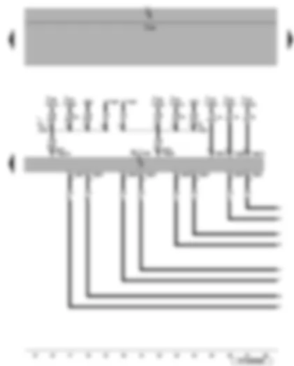 Wiring Diagram  VW EOS 2006 - Radio - control unit with display for radio and navigation system - self-diagnosis connection - mobile telephone operating electronics control unit