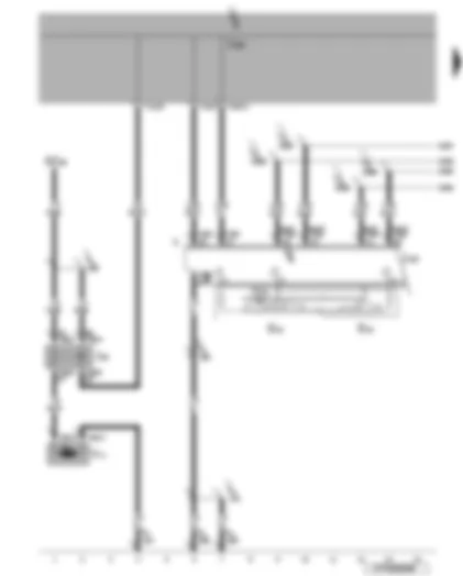 Wiring Diagram  VW EOS 2007 - Headlight washer system pump - headlight washer system relay - intermittent wiper switch - washer pump switch