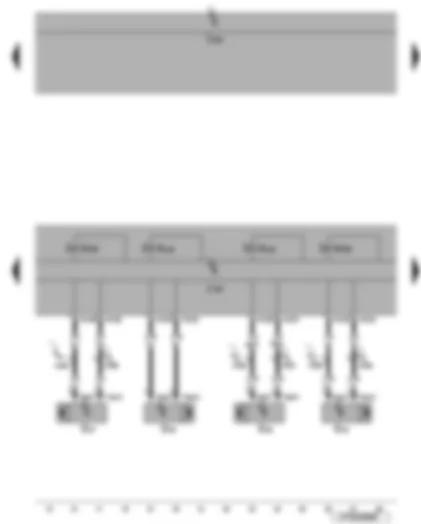 Wiring Diagram  VW EOS 2006 - ABS control unit - speed sensor