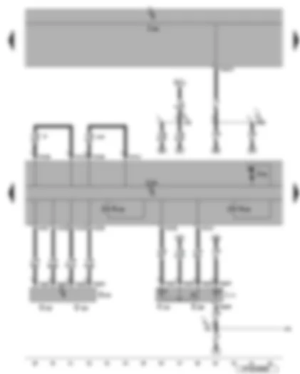 Wiring Diagram  VW EOS 2006 - ABS control unit - TCS and ESP button - ESP sensor unit - ESP and TCS warning lamp 2