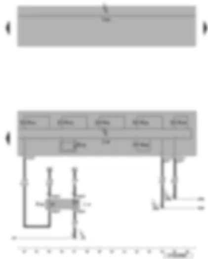 Wiring Diagram  VW EOS 2006 - ABS control unit - tyre pressure monitor display button - brake pressure sender 1