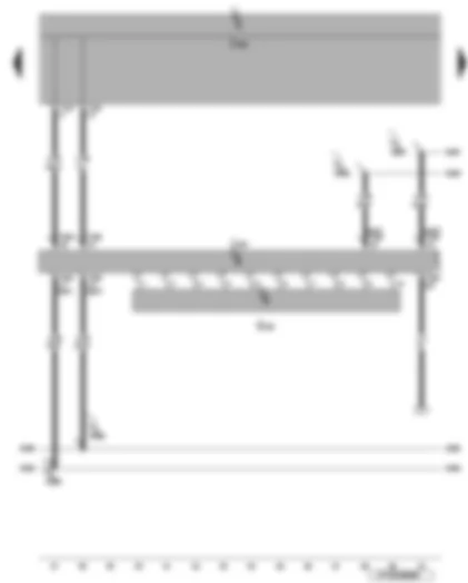 Wiring Diagram  VW EOS 2006 - Steering angle sender - steering column electronics control unit - onboard supply control unit