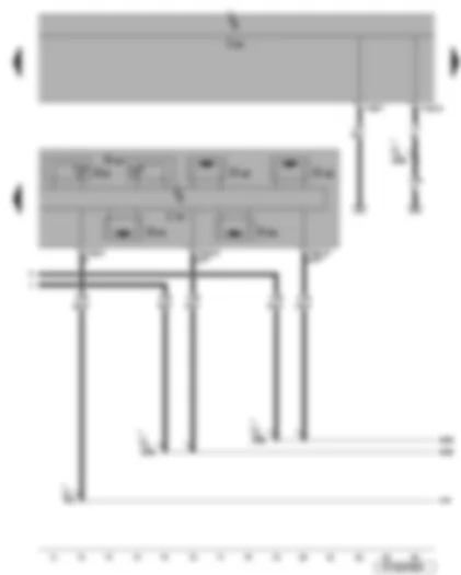 Wiring Diagram  VW EOS 2006 - Mechatronics for direct shift gearbox - input shaft speed sender - gearbox output speed sender - gearbox oil temperature sender - temperature sender in control unit