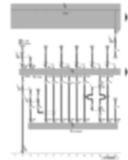 Wiring Diagram  VW EOS 2006 - Radio - control unit with display for radio and navigation system - CD changer