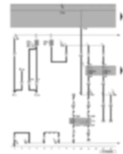 Wiring Diagram  VW EOS 2006 - Fresh air blower relay - fuses SA1 - SA6 - SC16 - SC25